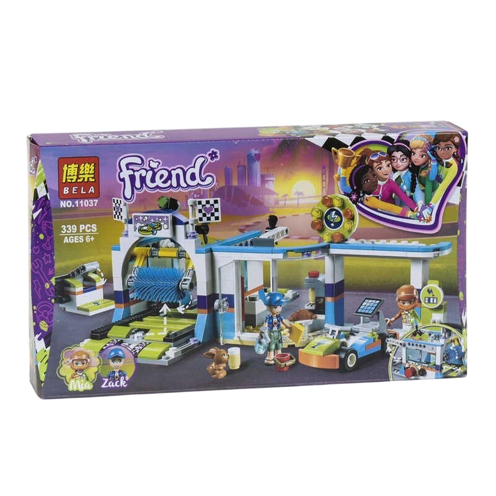 Bela Friends Mia & Zack Car Wash Station Blocks 339 Pieces - 11037